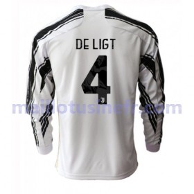 Maillot de Foot Juventus Matthijs de Ligt 4 Domicile 2020-21 Manches Longues